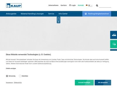 Website von KAUP GmbH & Co. KG