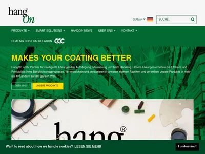 Website von HangOn GmbH