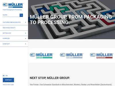 Website von MVM Pack-Holding AG