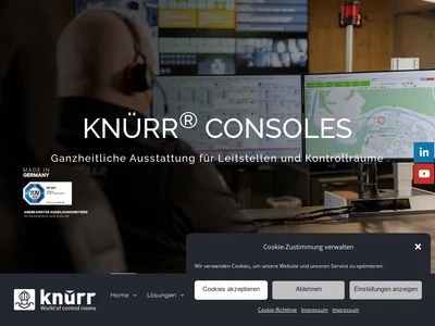 Website von Knürr GmbH