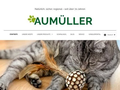 Website von Aumüller Korbwaren GmbH & Co. KG