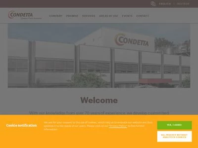 Website von CONDETTA GmbH & CO. KG