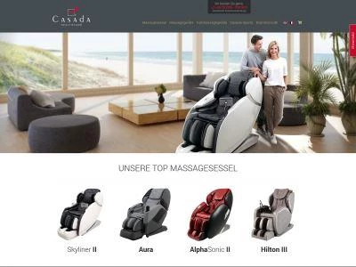 Website von Casada International GmbH