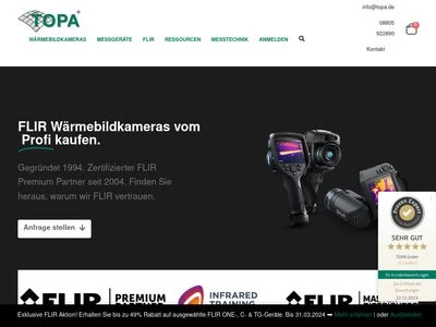 Website von TOPA GmbH