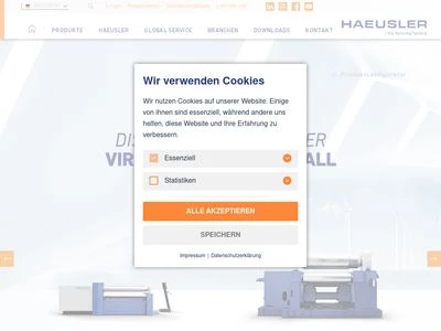 Website von HAEUSLER AG