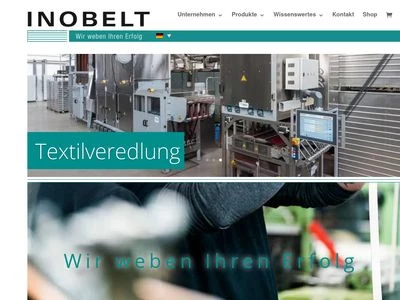Website von INOBELT GmbH