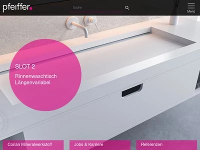 Website von Pfeiffer GmbH & Co. KG