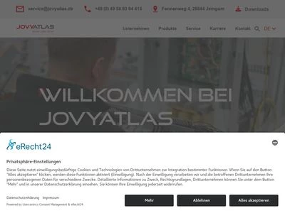 Website von JOVYATLAS GmbH