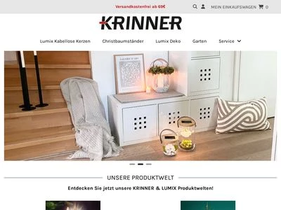 Website von Krinner GmbH