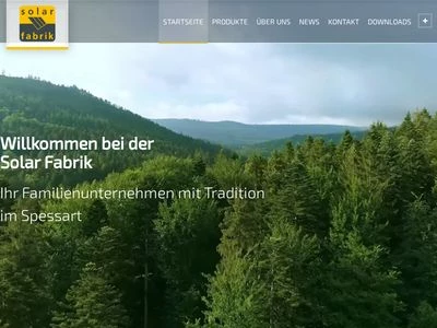 Website von SF Solar Fabrik GmbH & Co. KG
