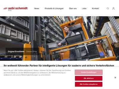Website von Aebi Schmidt Deutschland GmbH