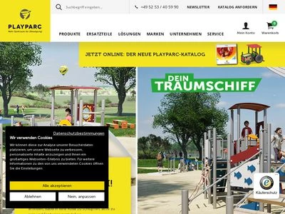 Website von Play-Parc Allwetter-Freizeitanlagenbau GmbH