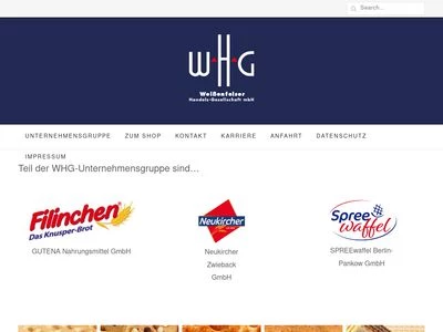 Website von Weißenfelser Handels-Gesellschaft mbH