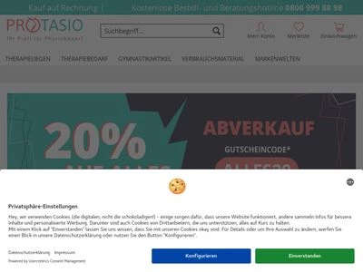 Website von PROTENO GmbH