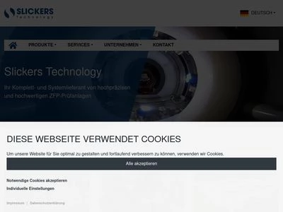 Website von Slickers Technology GmbH & Co. KG
