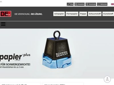 Website von DE-PACK GmbH & Co. KG