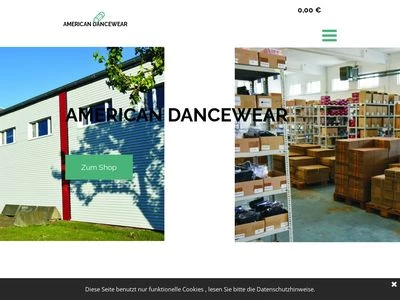 Website von AMERICAN DANCEWEAR e.K.