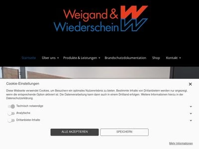 Website von Weigand & Wiederschein GmbH & Co. KG