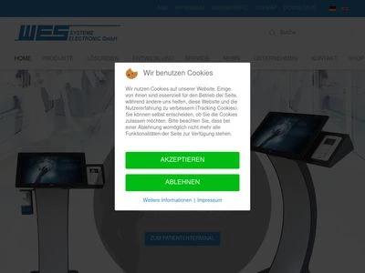 Website von WES Systeme Electronic GmbH