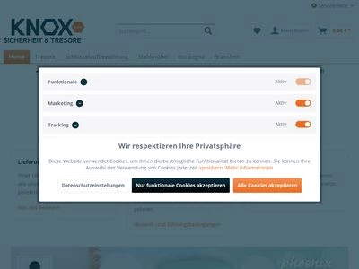 Website von Knoxsafe GmbH
