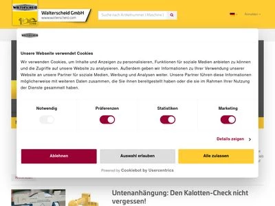 Website von Walterscheid GmbH