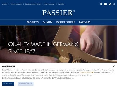 Website von G. Passier & Sohn GmbH