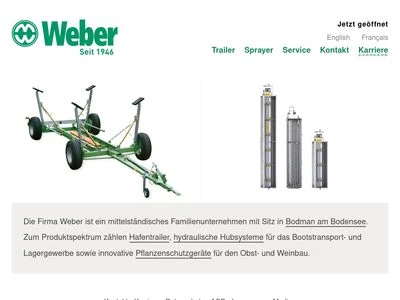 Website von Weber GmbH & Co. KG