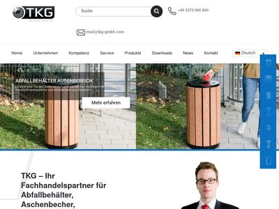 Website von TKG GmbH