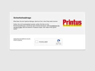 Website von Printus GmbH