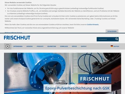 Website von Ludwig Frischhut GmbH und Co. KG