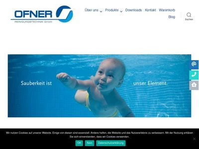 Website von OFNER Reinigungstechnik GmbH
