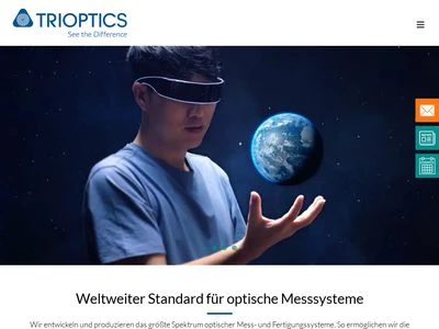 Website von TRIOPTICS GmbH