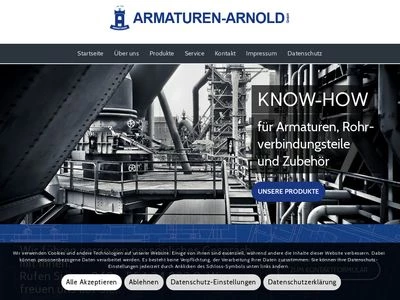 Website von Armaturen-Arnold GmbH