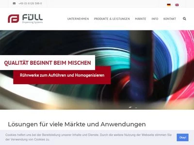 Website von FÜLL Systembau GmbH
