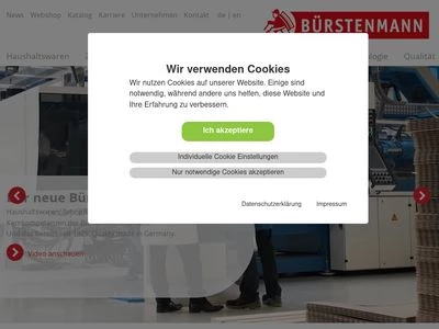 Website von Bürstenmann GmbH