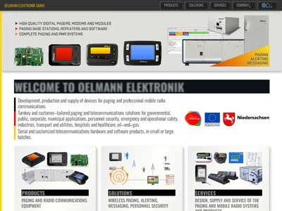 Website von Oelmann Elektronik GmbH