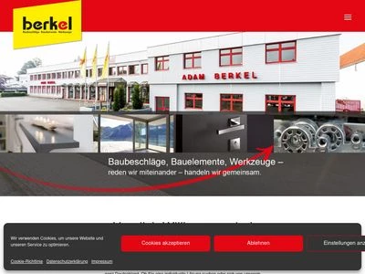 Website von Adam Berkel GmbH