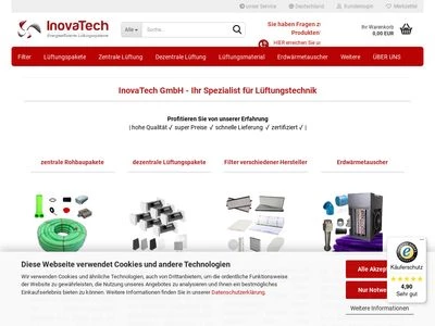 Website von InovaTech GmbH