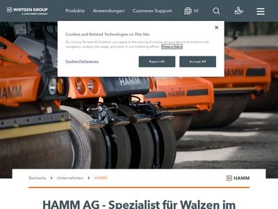Website von HAMM AG