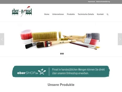 Website von Friedrich Eberlein GmbH