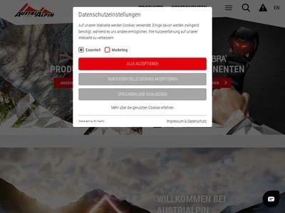 Website von AustriAlpin Vertriebs GmbH