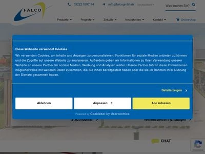 Website von Falco GmbH