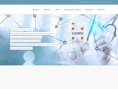 Website von LOGIMED Logistik- & Medizin-Vertriebs GmbH
