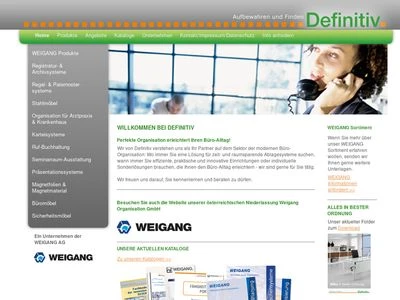 Website von Definitiv Organisation GmbH
