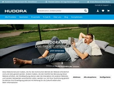 Website von HUDORA GmbH