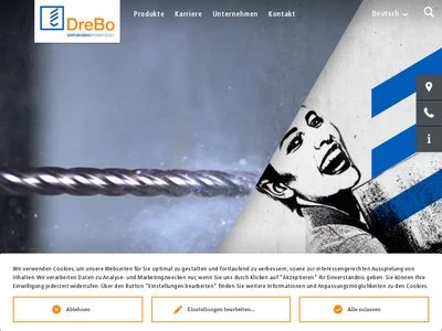 Website von DreBo Werkzeugfabrik GmbH