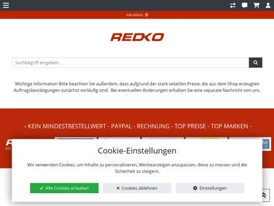 Website von Redko GmbH & Co. KG 