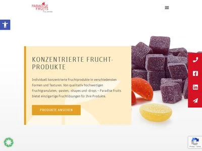 Website von Paradise Fruits Solutions GmbH & Co. KG
