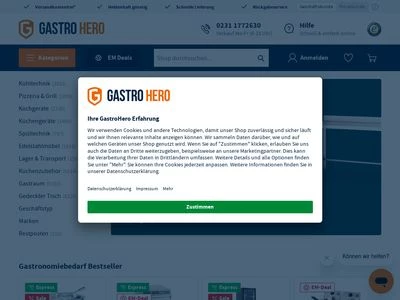 Website von GastroHero GmbH