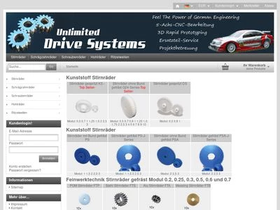Website von Unlimited Drive Systems Norbert Hahn